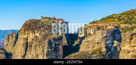 Monastères Meteora, Tesalia, Grèce Banque D'Images