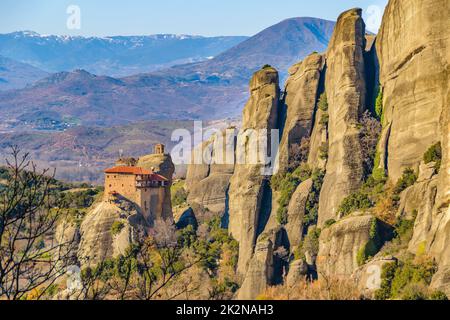 Monastères Meteora, Tesalia, Grèce Banque D'Images