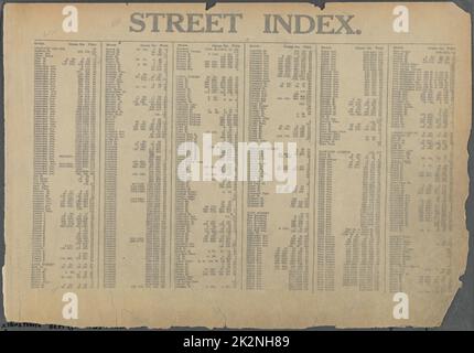 Cartographic, Maps. 1930. Lionel Pincus and Princess Firyal Map Division. Real property , New York (State) , New York, Manhattan (New York, N.Y.) Street Index: Abingdon Square - Hester Street Stock Photo