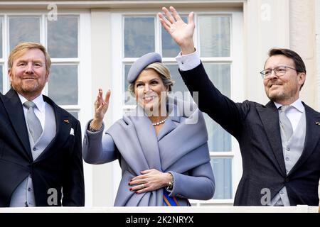 La Haye, Niederlande. 20th septembre 2022. LA HAYE - le roi Willem-Alexander, la reine Maxima, la princesse Amalia, le prince Constantijn et la princesse Laurentien à Prinsesdag 2022, 20 septembre 2022. Credit: Patrick van Katwijk/dpa/Alay Live News Banque D'Images