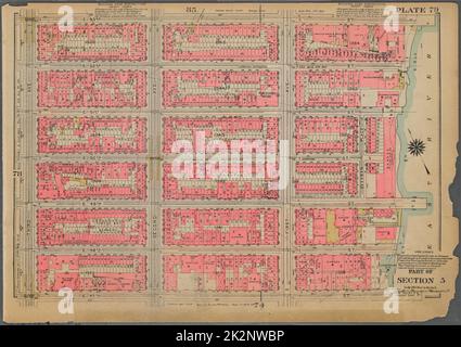 Cartographie, cartes. 1925. Lionel Pincus et Princess Firyal Map Division. Immobilier , New York (État) , New York, Manhattan (New York, New York) Banque D'Images