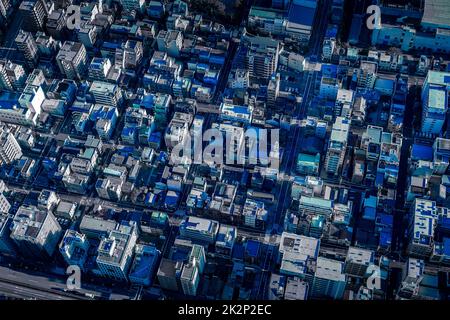 Paysage urbain de Tokyo (tournage depuis Tokyo Sky Tree) Banque D'Images