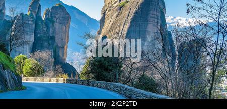 Monastères Meteora, Tesalia, Grèce Banque D'Images