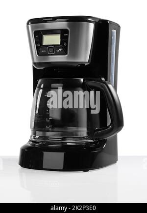 Cafetière isolée sur blanc Banque D'Images