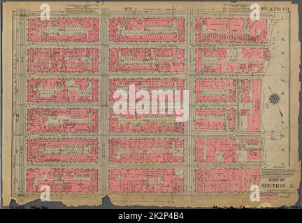 Cartographie, cartes. 1930. Lionel Pincus et Princess Firyal Map Division. Immobilier , New York (État) , New York, Manhattan (New York, New York) Banque D'Images