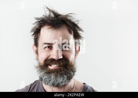 Homme barbu Banque D'Images
