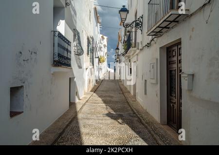 Architecture dans le beau village d'Altea, Espagne Banque D'Images