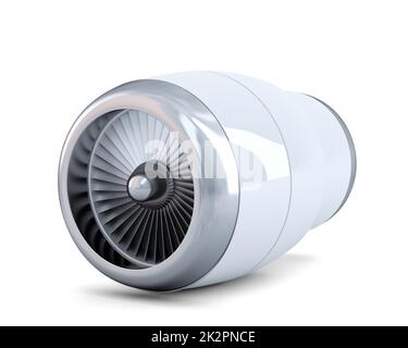 Moteur à réaction. Isolées. Contient clipping path Banque D'Images