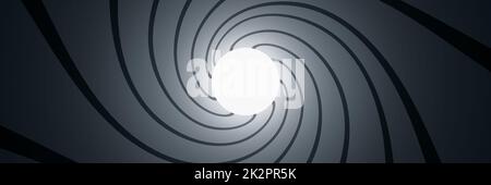 Une vue à travers le canon tourbillonnant - rendu 3D. Banque D'Images