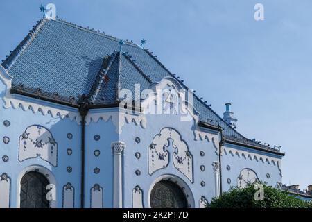 L'église bleue cinématographique de Bratislava, Slovaquie Banque D'Images