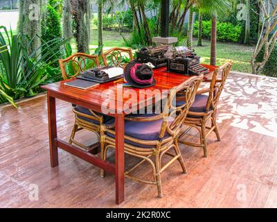 Peter Doherty, Carl Barat Song Writing Set Up. Karma Studios, Thaïlande. Banque D'Images