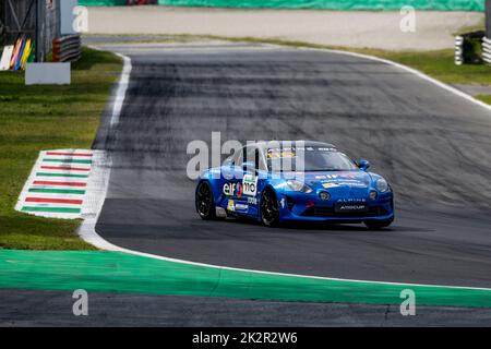 110 DE GROODT Stephane Edwin (bel), Chazel technologie course, Alpine A110 CUP, action pendant la ronde 5th de l'Alpine Europa Cup 2022, de 23 septembre à 25 sur l'Autodromo Nazionale di Monza à Monza, Italie - photo Marc de Mattia / DPPI Banque D'Images