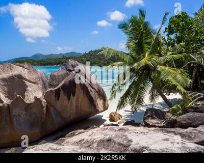 Seychelles - Ile Curieuse, Parc Marine National de Curieuse - Baie de Laraie Banque D'Images