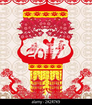 Plaisir Oriental Nouvel An chinois 2017 Banque D'Images