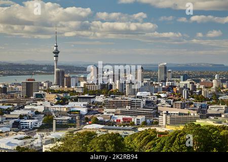 Vue sur Auckland Banque D'Images