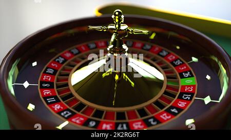 La roue de roulette de casino Banque D'Images