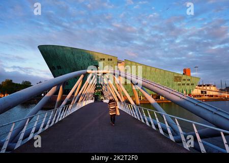 Le Musée des sciences NEMO, Amsterdam, Pays-Bas Banque D'Images