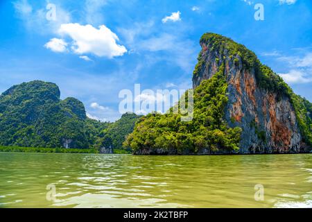 Village de Koh Panyee, Ko Panyi, Mueang Phang-nga, Ao Phang-nga NAT Banque D'Images