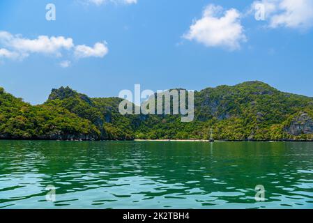 Koh Phaluai, Mu Ko Ang Thong National Park, Golfe de Thaïlande, si Banque D'Images