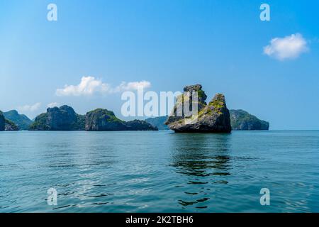 Parc national de MU Ko Ang Thong, Golfe de Thaïlande, Siam, coloré Banque D'Images