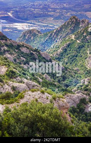 Montcerats étrange rock (Espagne Barcelone) Banque D'Images