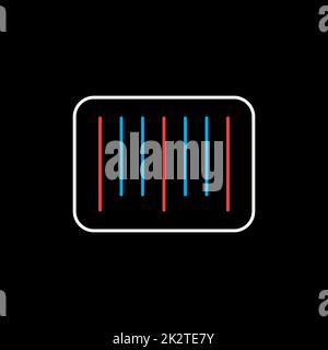 Icône vecteur de code-barres. E-commerce Banque D'Images