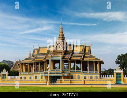 Complexe du Palais Royal à Phnom Penh Banque D'Images