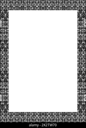 Avec cadre blanc frontières décoré Banque D'Images