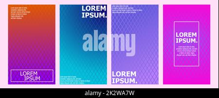 Un jeu de vecteurs de conception de modèle de carte de visite dynamique Illustration de Vecteur