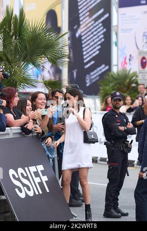 23 septembre 2022, Madrid, Madrid, Espagne: Ana de Armas arrive à l'Hôtel Maria Cristina pendant 70th Festival International du film de Saint-Sébastien sur 23 septembre 2022 à Donostia / San Sebastian, Espagne (image de crédit: © Jack Abuin/ZUMA Press Wire) Banque D'Images