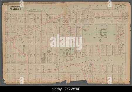 Cartographie, cartes. 1879. Lionel Pincus et Princess Firyal Map Division. Immobilier , New York (État) , New York planche 26:: Délimité par (Riverside Park) Riverside Avenue, W. 119th Street, onzième Avenue, W. 121st Street, huit Avenue et W. 101st Street. Partie du quartier 12. Banque D'Images