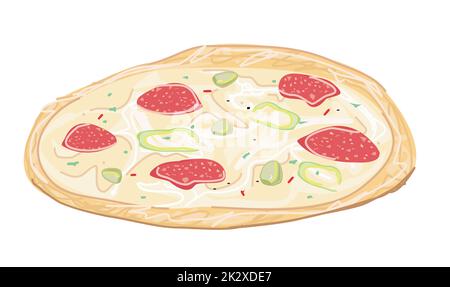 Pizzas fraîches Banque D'Images