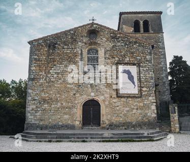 La chapelle Sainte-Foy de Mirande est située à Mirande, dans le département de la Drôme en France. Banque D'Images