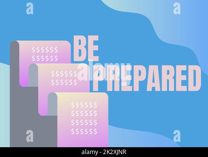 Le texte montrant l'inspiration doit être préparé. Approche commerciale préparer quelque chose à l'utilisation ou à la considération à l'avenir papier de dossier représentant les futurs plans financiers calcul d'hypothèque. Banque D'Images