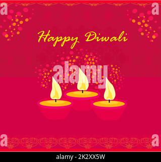 Diwali fête fond abstrait, vector illustration Banque D'Images