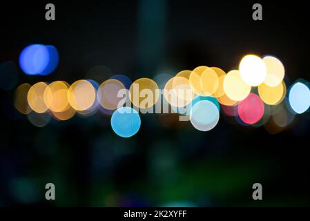 Illustrations aléatoires et créatives de bulles de lumière de bokeh Banque D'Images