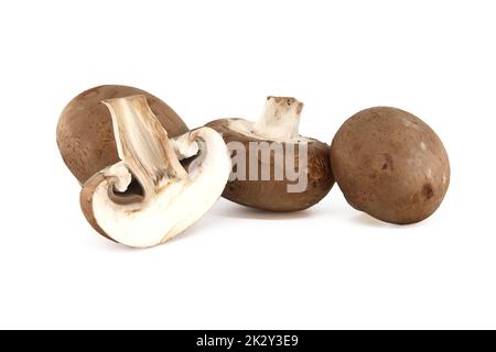 Champignons entiers frais (Baby Bella) Banque D'Images