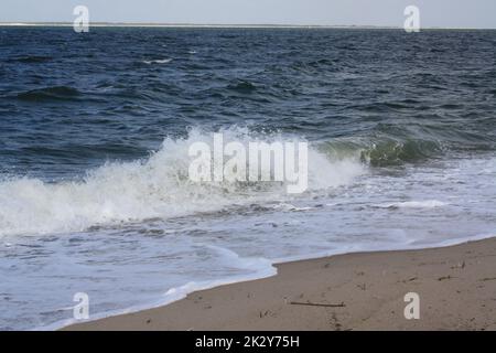 Mer du Nord par une journée venteuse à Lister Ellenbogen sur Sylt Banque D'Images