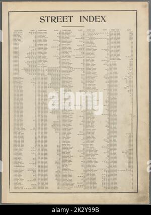 Bromley, George Washington. Cartographie, cartes, atlas, arpentage des terres, cartes d'index. 1907. Lionel Pincus et Princess Firyal Map Division. Brooklyn (New York, New York) , Cartes Street Index. Albany Avenue - 101st Street, vol. 2 Banque D'Images