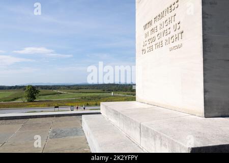 Mémorial de la paix à la lumière éternelle, avenue Confederate, Gettysburg, Pennsylvanie Banque D'Images