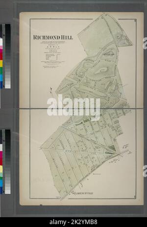 Cartographic, Maps. 1873. Lionel Pincus and Princess Firyal Map Division. Long Island (N.Y.) , Description and travel Richmond Hill. Stock Photo