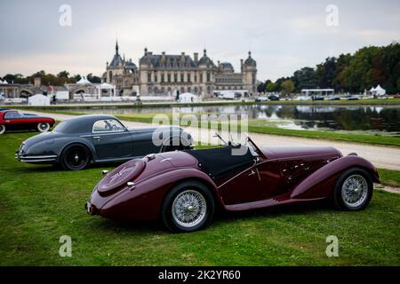 Chantilly, France. 23rd septembre 2022. Alfa Romeo lors de l'édition 6th de Chantilly Arts & Elegance - Richard mille au domaine du Château de Chantilly, de 24 septembre au 25, 2025, à Chantilly, France - photo Julien Delfosse / DPPI crédit: DPPI Media/Alamy Live News Banque D'Images