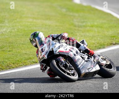 Chester, Royaume-Uni. 23 sept 2022 Tommy Bridewell (Oxford Products Racing Ducati) vu en action pendant le Bennetts British Superbikes Round 9 (pratique) à Oulton Park Chester England sur 23 septembre 2022 GS.Media / Alay Live News Banque D'Images