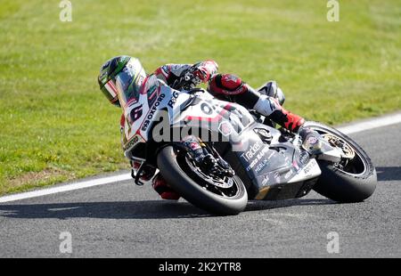 Chester, Royaume-Uni. 23 sept 2022 Tommy Bridewell (Oxford Products Racing Ducati) vu en action pendant le Bennetts British Superbikes Round 9 (pratique) à Oulton Park Chester England sur 23 septembre 2022 GS.Media / Alay Live News Banque D'Images