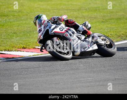 Chester, Royaume-Uni. 23 sept 2022 Tommy Bridewell (Oxford Products Racing Ducati) vu en action pendant le Bennetts British Superbikes Round 9 (pratique) à Oulton Park Chester England sur 23 septembre 2022 GS.Media / Alay Live News Banque D'Images