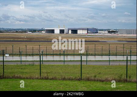 Zaventem, région du Brabant flamand, Belgique, 09 18 2022 - le domaine de l'aéroport de Bruxelles Banque D'Images