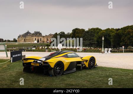 Chantilly, France. 23rd septembre 2022. Aston Martin Valkyrie lors de l'édition 6th de Chantilly Arts & Elegance - Richard mille au domaine du Château de Chantilly, de 24 septembre au 25, 2025, à Chantilly, France - photo Antonin Vincent / DPPI crédit: DPPI Media / Alamy Live News Banque D'Images