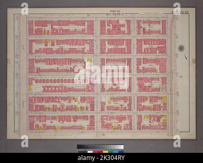 Cartographie, cartes. 1914. Lionel Pincus et Princess Firyal Map Division. Manhattan (New York, N.Y.), immeuble , New York (État) , New York plate 22, partie de la section 6 : délimitée par W. 133rd Street, E. 133rd Street, Park Avenue, E. 127th Street, W. 127th Street et Lenox Avenue Banque D'Images