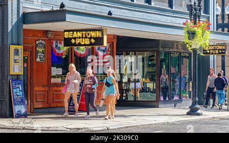 BOSTON, MASSACHUSETTS - 29 août 2022 : Boston est l'une des plus anciennes villes des États-Unis et est riche en histoire. Cela entraîne un énorme dégoût du tourisme Banque D'Images