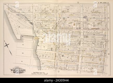 Cartographie, cartes. 1880. Lionel Pincus et Princess Firyal Map Division. Brooklyn (New York, N.Y.), immeubles , New York (État) , New York vol. 4. Plaque, G. carte reliée par la treizième rue, Cinquième avenue, vingtième rue, baie Gowanus; y compris la quatorzième rue, Quinzième rue, quinzième rue, seizième rue, seizième rue, avenue Prospect, dix-septième rue, Dix-huitième rue, dix-neuvième rue, avenue Hamilton, première avenue, deuxième avenue, Third Ave., Fourth Ave Banque D'Images